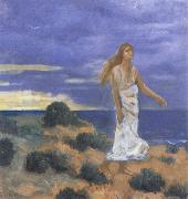 Pierre Puvis de Chavannes Woman on the Beach china oil painting reproduction